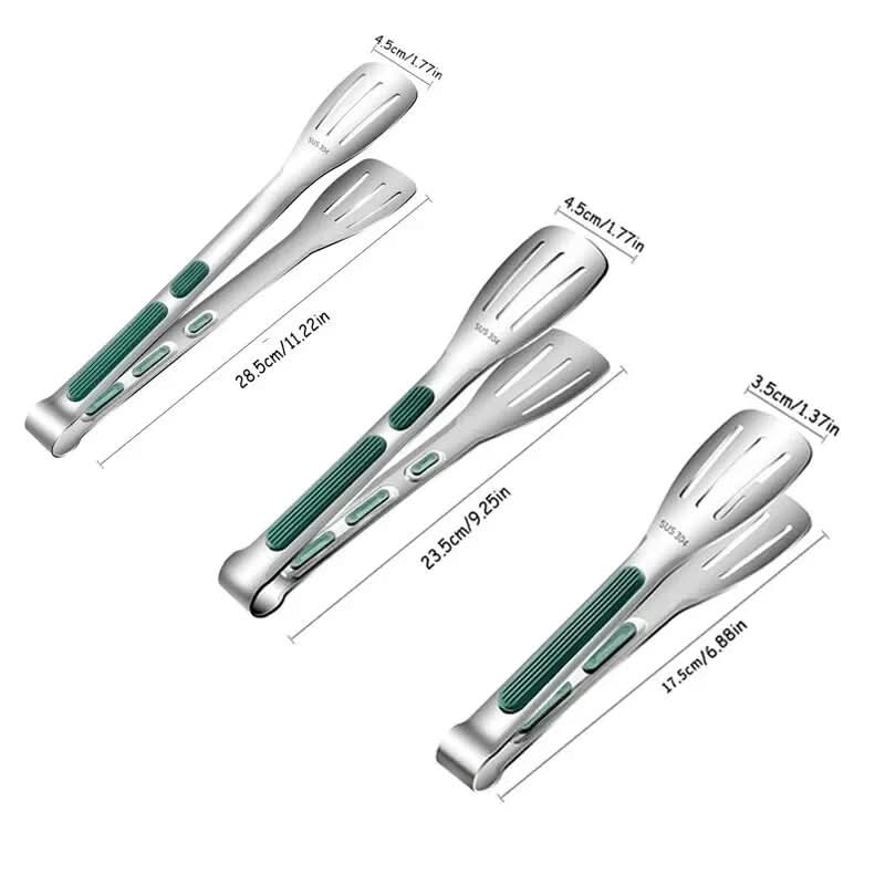 HandyTongs – Non-slip stainless steel tongs for meat, salad & bread
