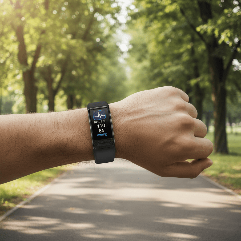 PulseSync – Smart Bracelet with Blood Pressure, ECG & Heart Rate Monitor