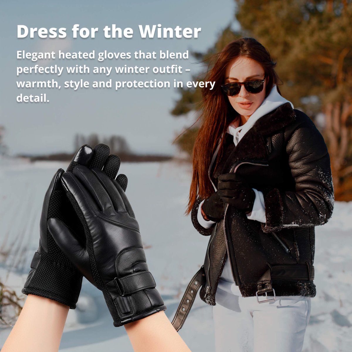 HEATFEMME – Adjustable Heated Gloves for Women with Waterproof Protection