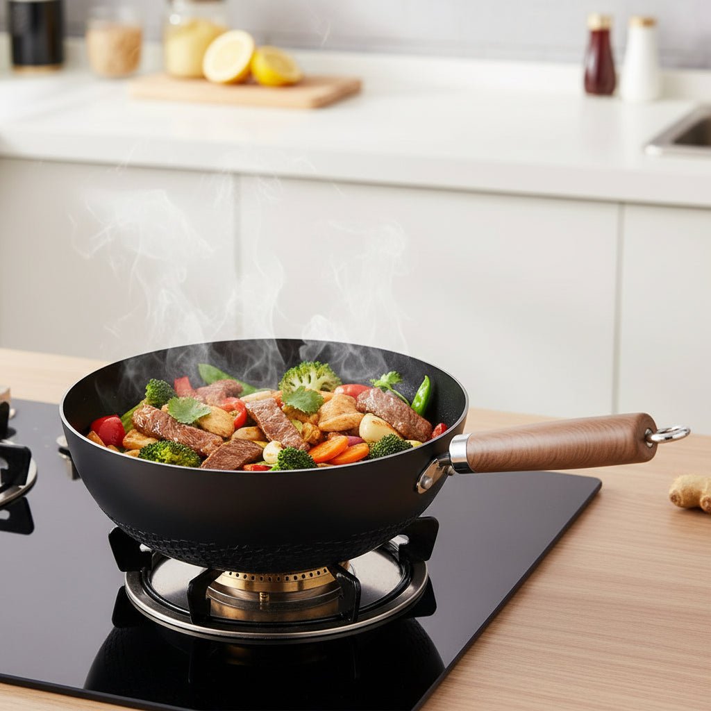 HEATFORGE – Iron Wok Built for Strong, Even Heat