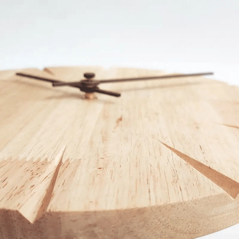 HERITAGEWOOD – Elegant Solid Wood Wall Clock with Pendulum Movement