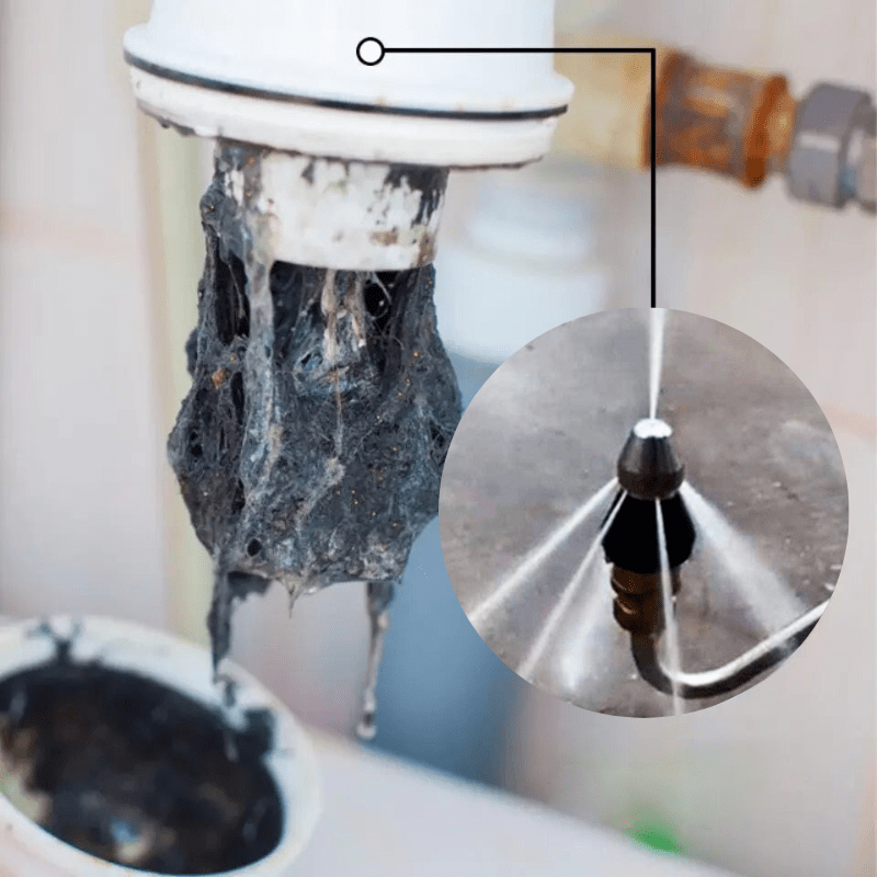 PipeClear Turbo – Powerful Jet Nozzle for Fast Blockage Removal