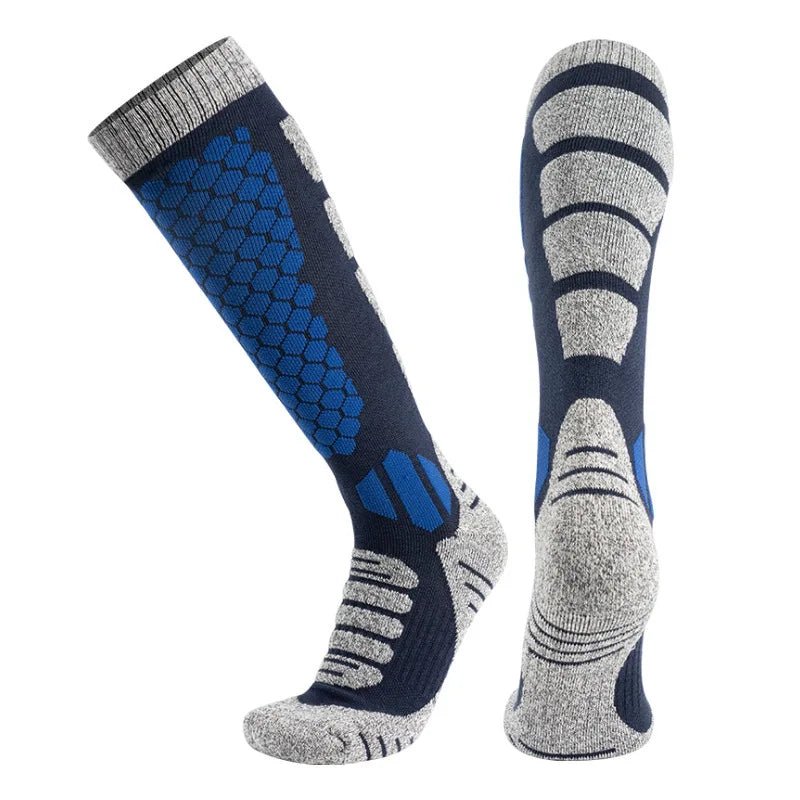 HIKEFROST – Wool Thermal Socks for Skiing and Hiking, Unisex Long Tube Design