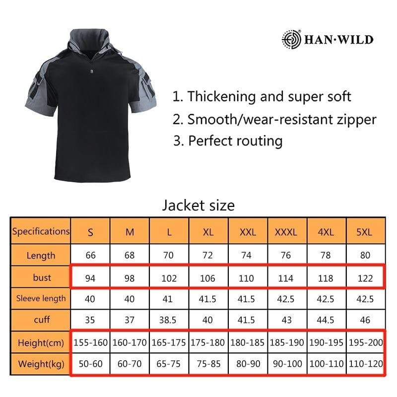 Hiking T-Shirt Short Sleeves Camouflage