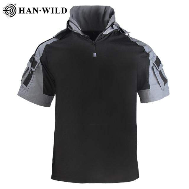 Hiking T-Shirt Short Sleeves Camouflage