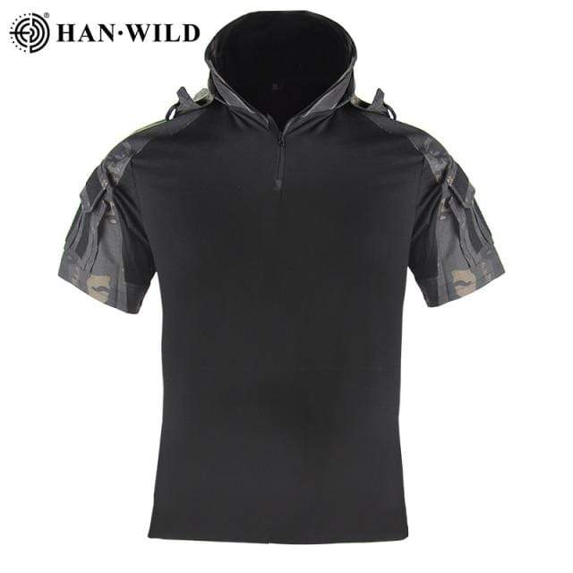 Hiking T-Shirt Short Sleeves Camouflage