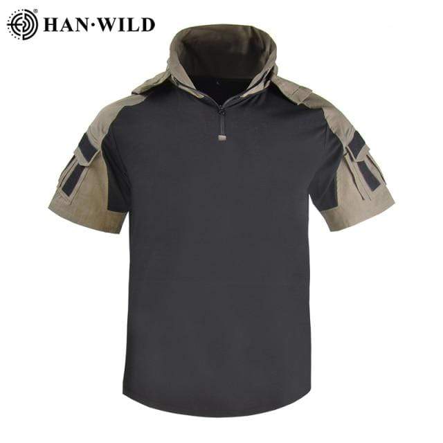 Hiking T-Shirt Short Sleeves Camouflage