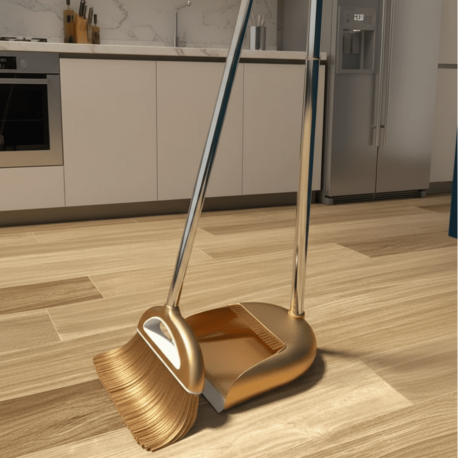 HOMEFOLD – Magic Broom and Plastic Dustpan Sweeper Set Home Accessories