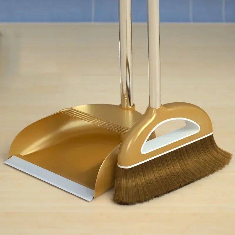 HOMEFOLD – Magic Broom and Plastic Dustpan Sweeper Set Home Accessories