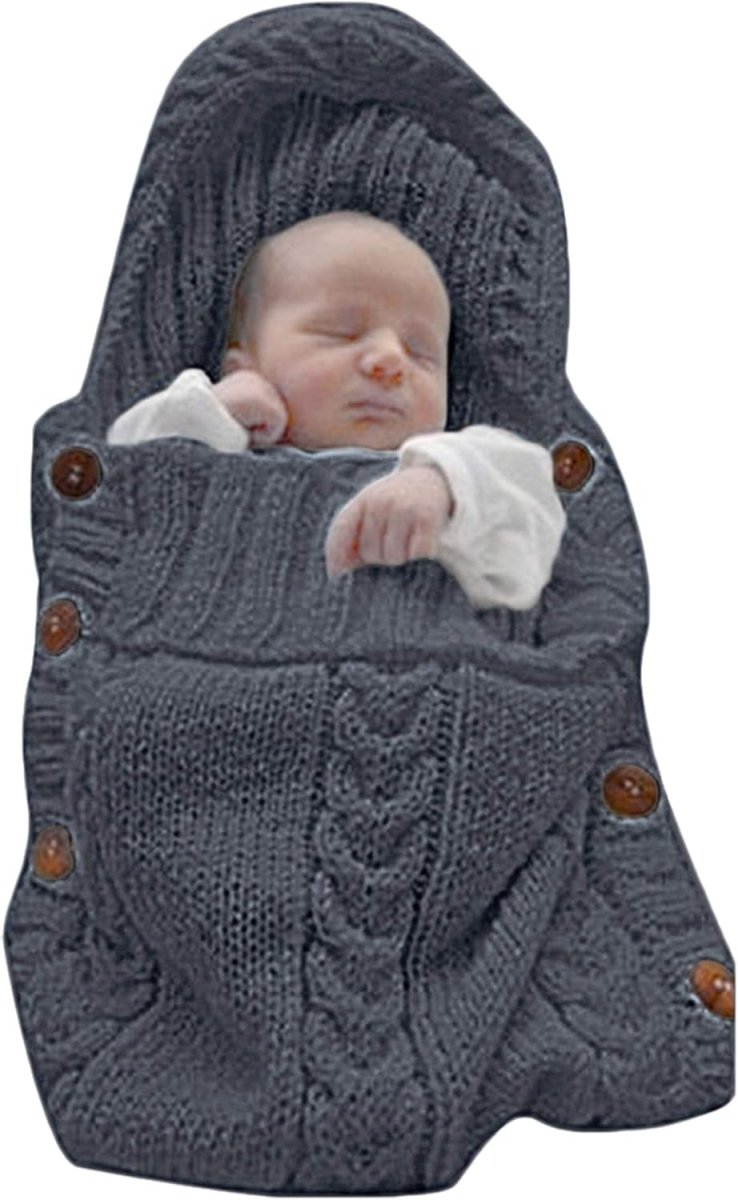 Hugnest Baby Wrap – Beige Newborn Blanket – Soft Sleeping Bag for Warmth and Comfort