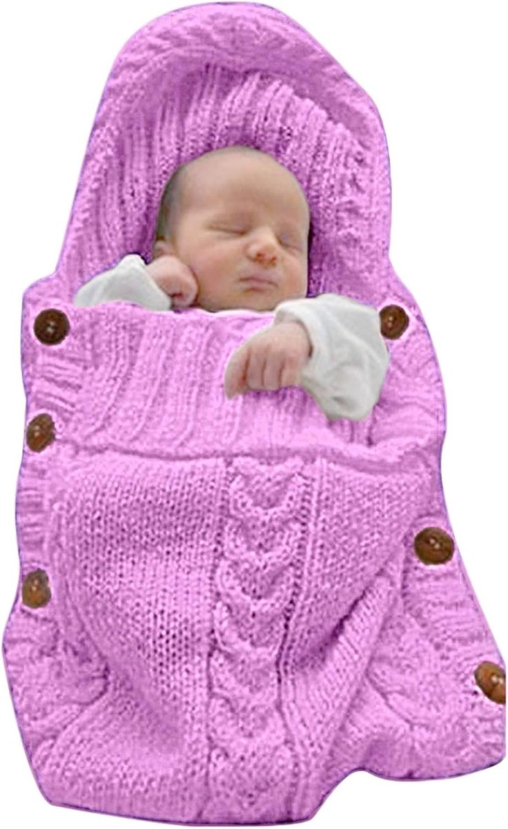 Hugnest Baby Wrap – Beige Newborn Blanket – Soft Sleeping Bag for Warmth and Comfort
