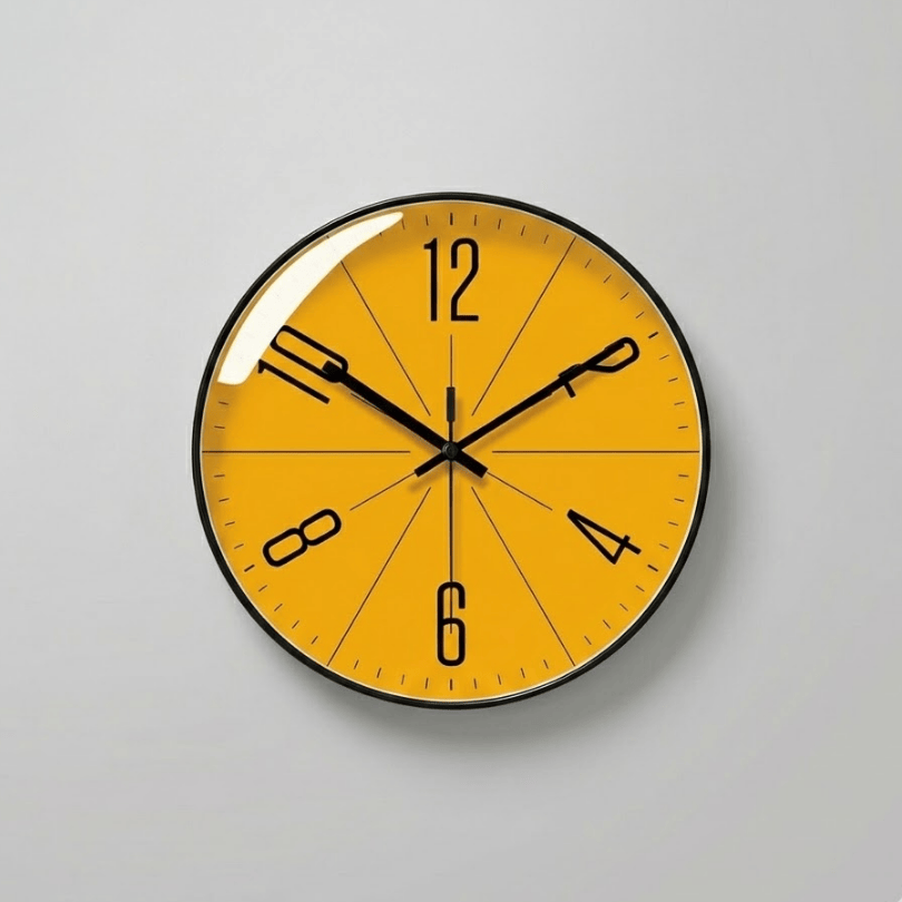 HUSKLOK – Silent Nordic Wall Clock with Minimalist Design