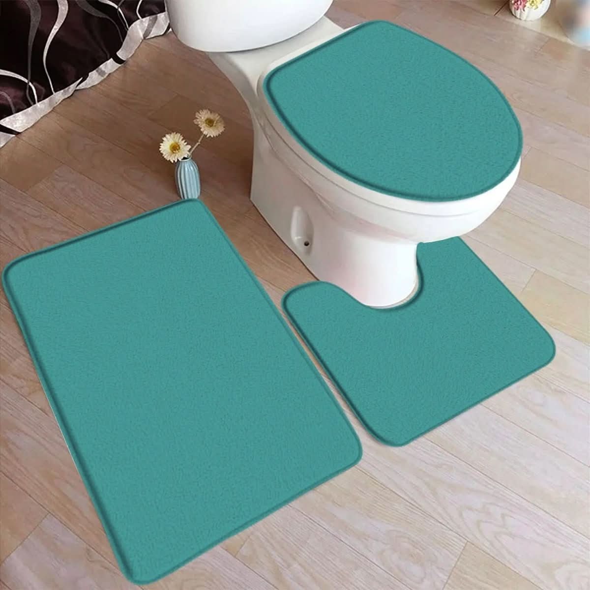 HydraMat – 3-Piece Non-Slip Bathroom Mat Set for Comfort & Safety