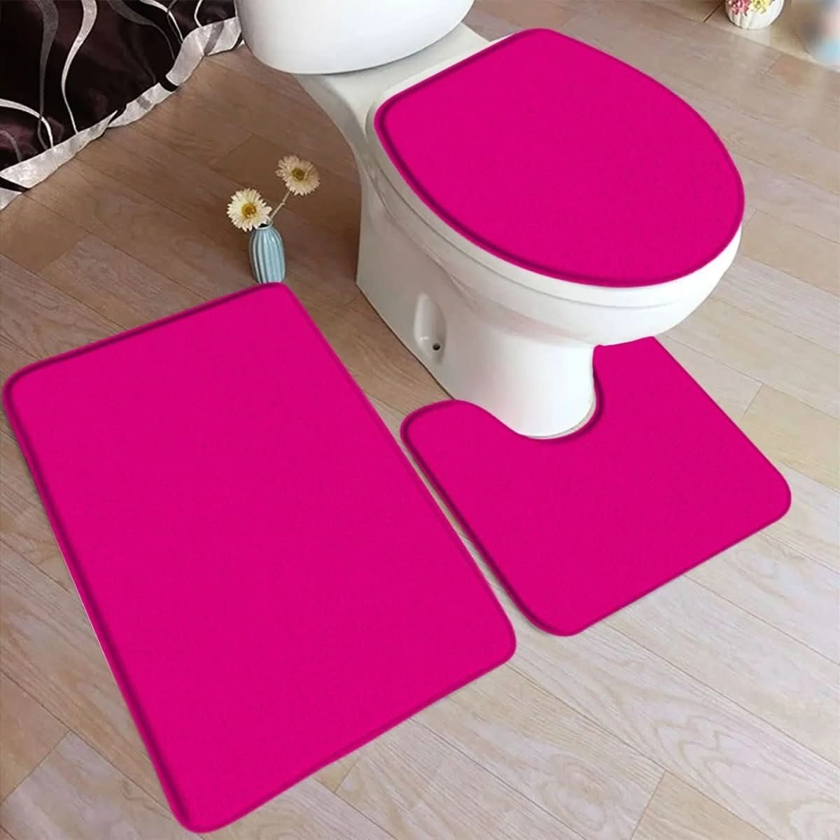 HydraMat – 3-Piece Non-Slip Bathroom Mat Set for Comfort & Safety