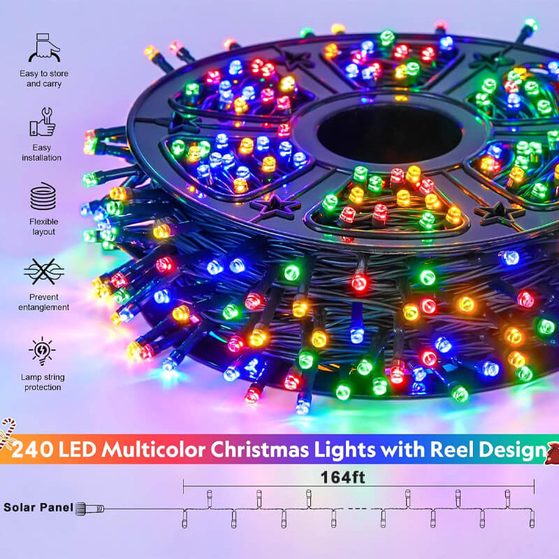 164FT Solar Outdoor Rope Lights