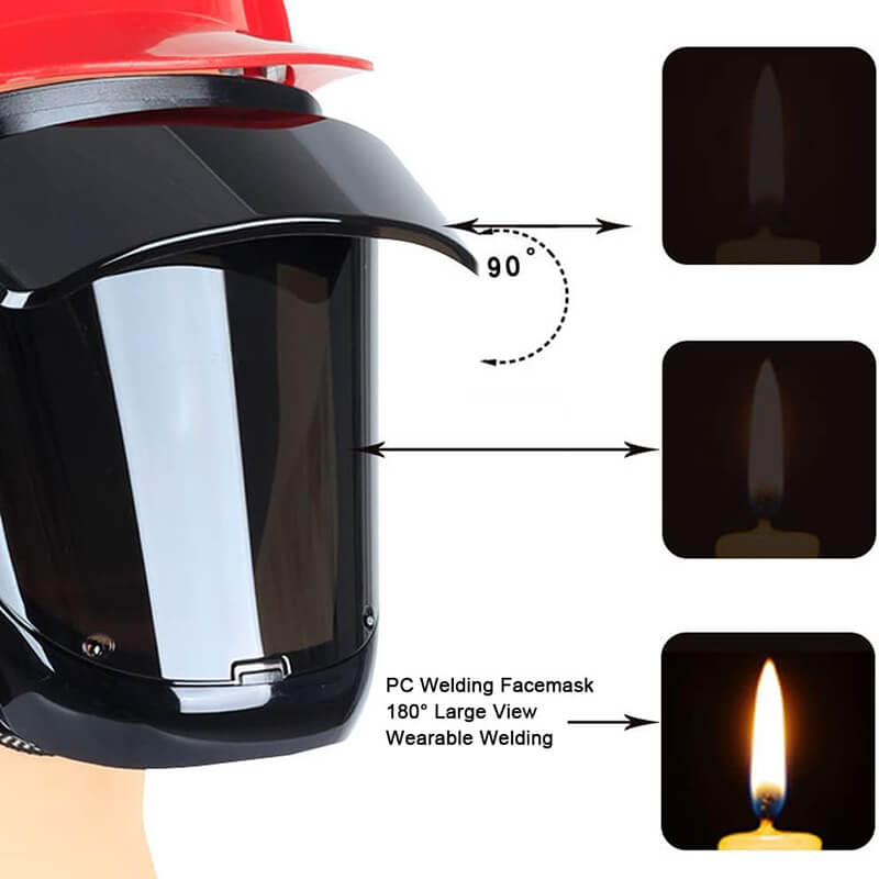 180° Large View Wearable Welding Mask