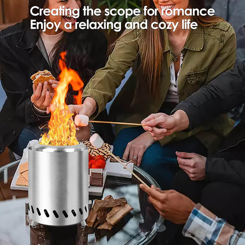 Smokeless Portable Tabletop Fire Pit - campstove