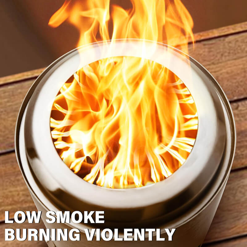 Smokeless Portable Tabletop Fire Pit - campstove