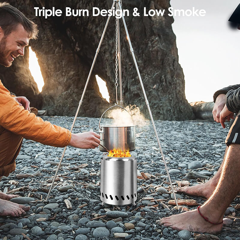 Smokeless Portable Tabletop Fire Pit - campstove
