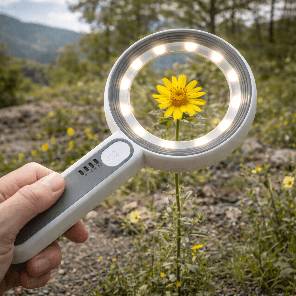 ILLUMIVUE – Rechargeable 12X LED Magnifying Glass