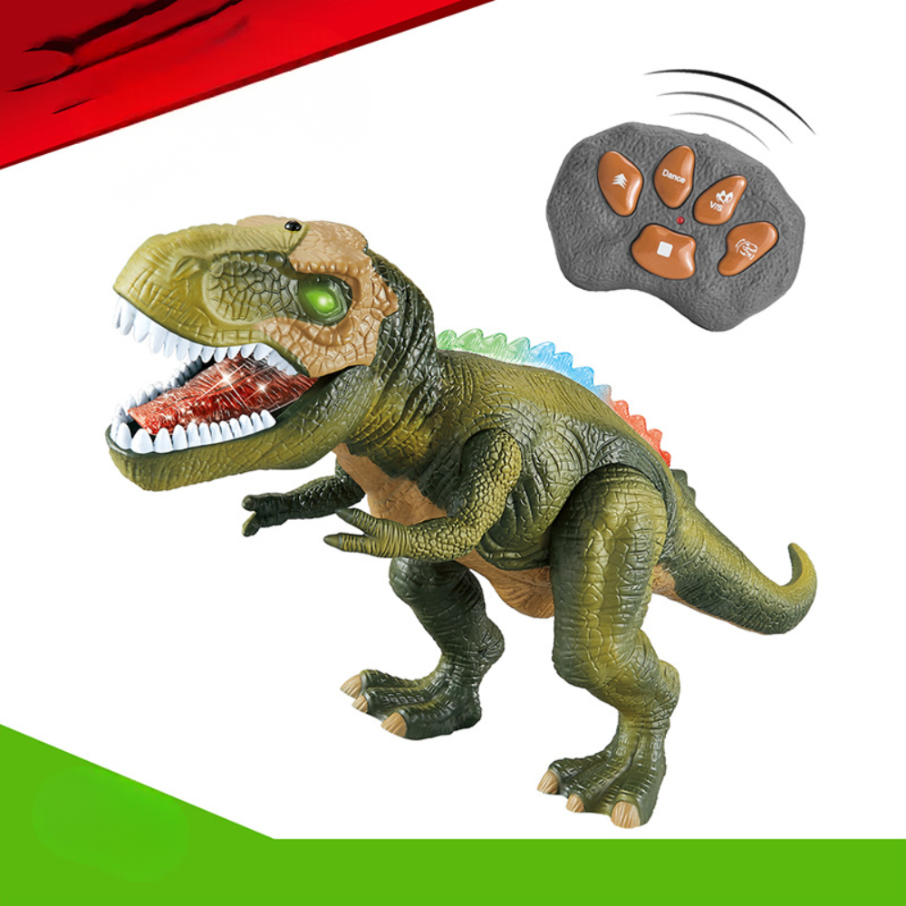 Dinosaur Toy Remote Control Walking Light-Up Roaring Figure Kids Gift
