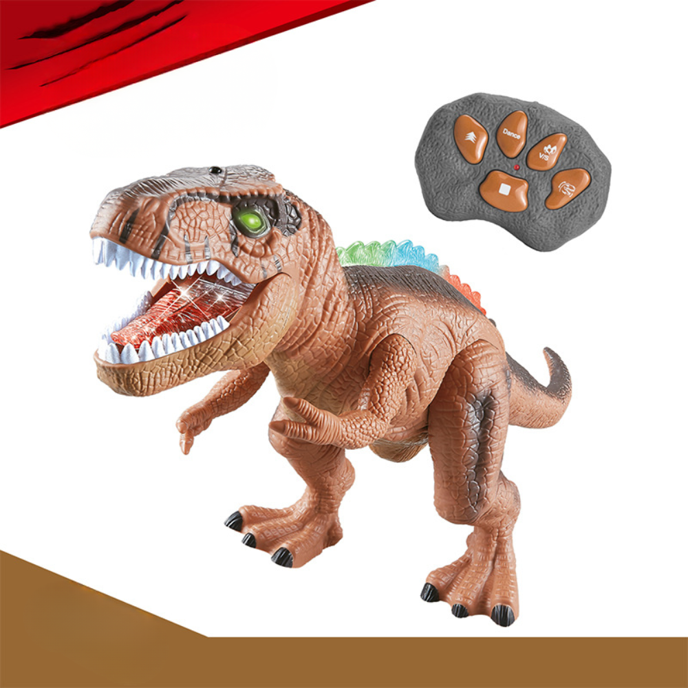 Dinosaur Toy Remote Control Walking Light-Up Roaring Figure Kids Gift