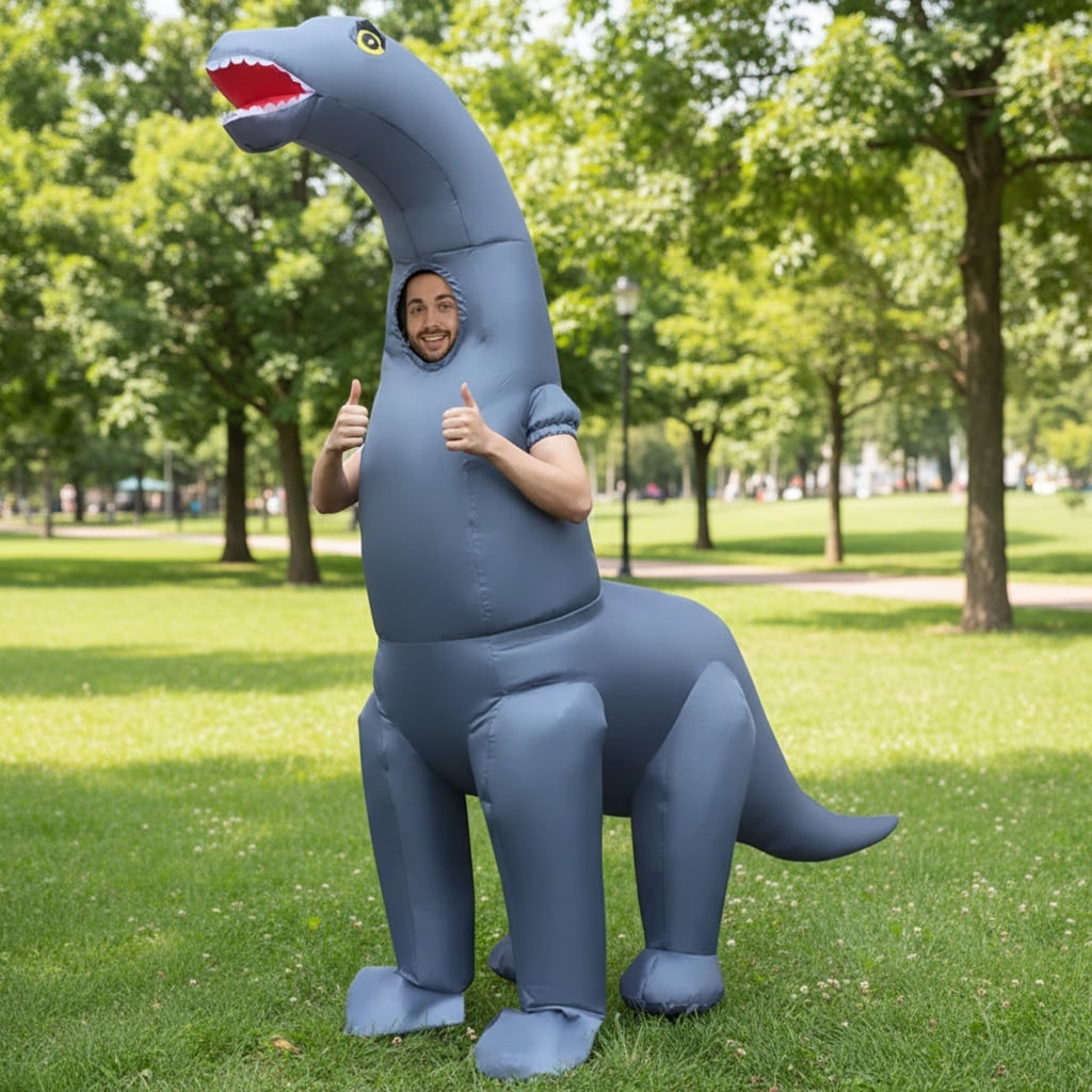 Inflatable Dinosaur Costume Suit and Halloween Party
