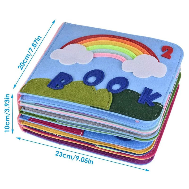Toddler Activity Book Felt Montessori Toy