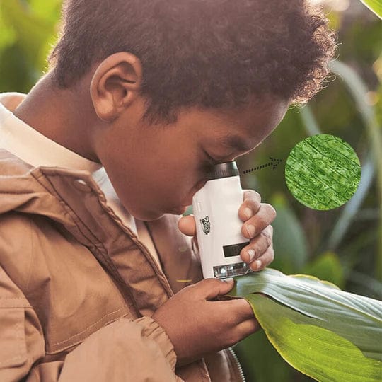 Kids Portable LED Pocket Microscope Toy
