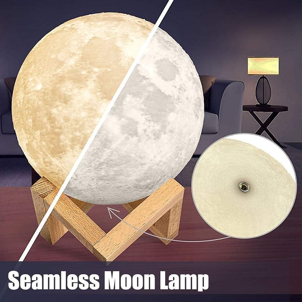 Goodfeel LED Moon Lamp - Soft Glow with Stand for Bedroom Decor