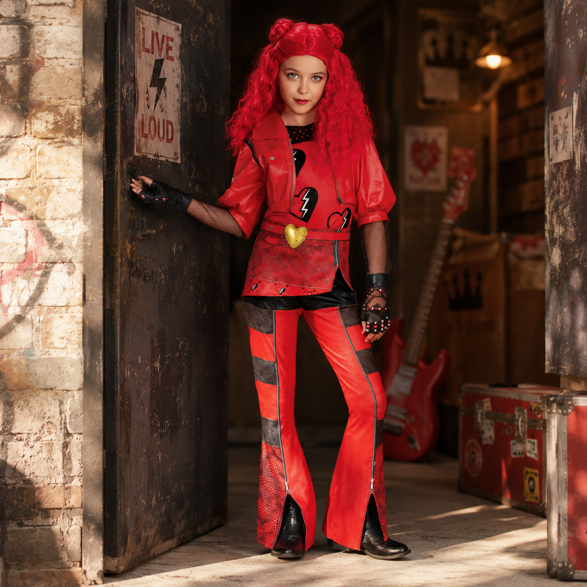 Kids' Halloween Cosplay Costume with Jacket and Accessories for Party and Dress-Up
