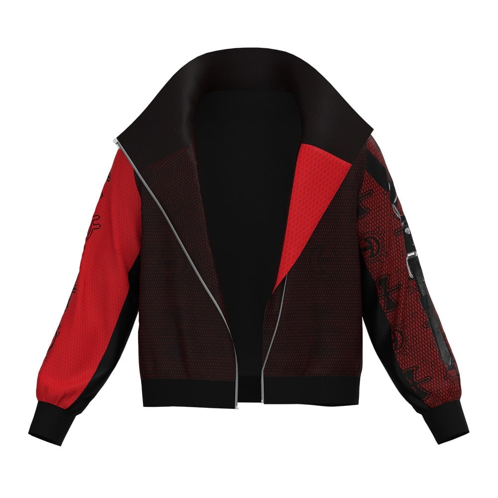 Kids' Halloween Costume Vampire Cosplay Set with High Collar Jacket and Striped Tee