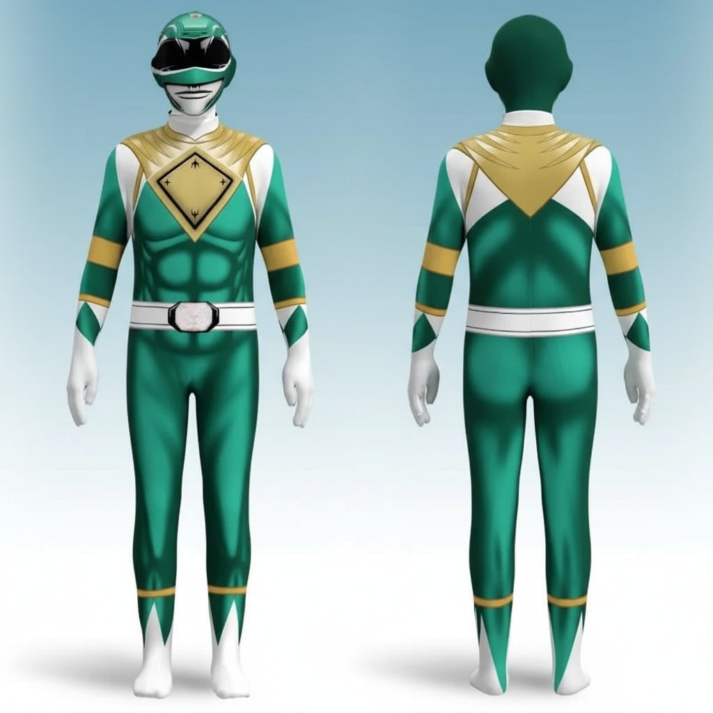 Kids' Halloween Superhero Bodysuit Costume with Muscle Print and Full Hood