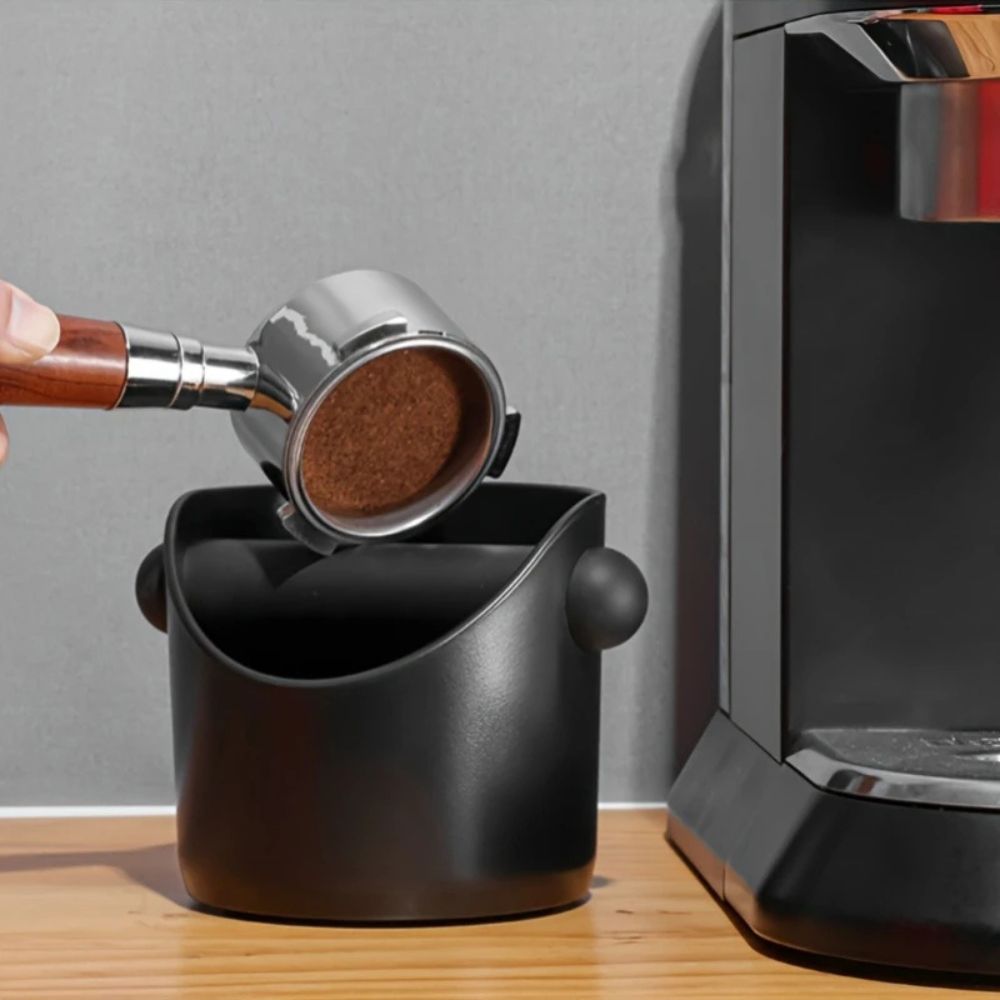 KNOCKDROP – Compact Coffee Knock Box for Mess-Free Countertops