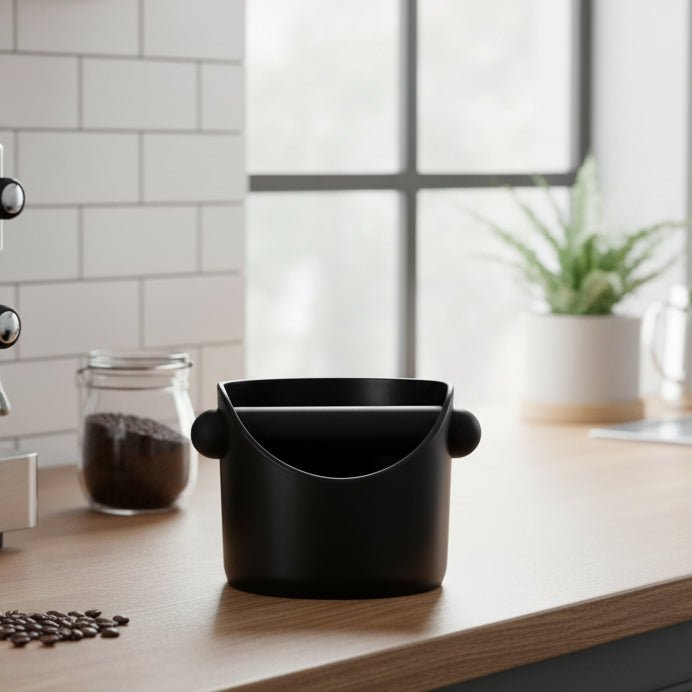 KNOCKDROP – Compact Coffee Knock Box for Mess-Free Countertops