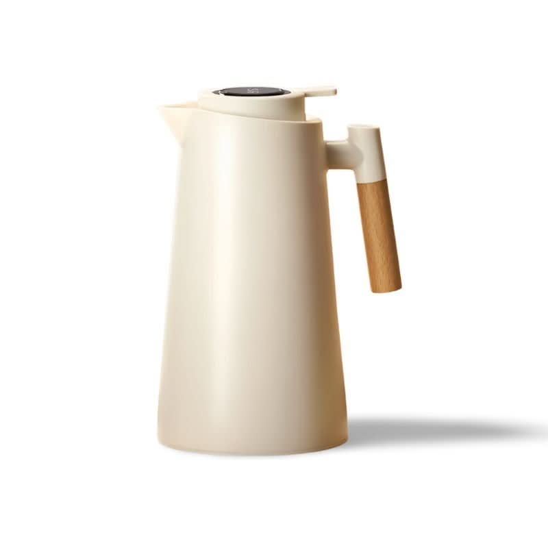 Lattea – Thermal Jug with Temperature Display, Leak-Proof Design & Wooden Handle