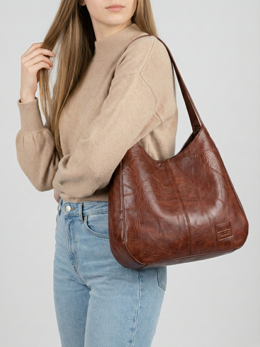 Vegan leather tote bag for work | TRIESTE