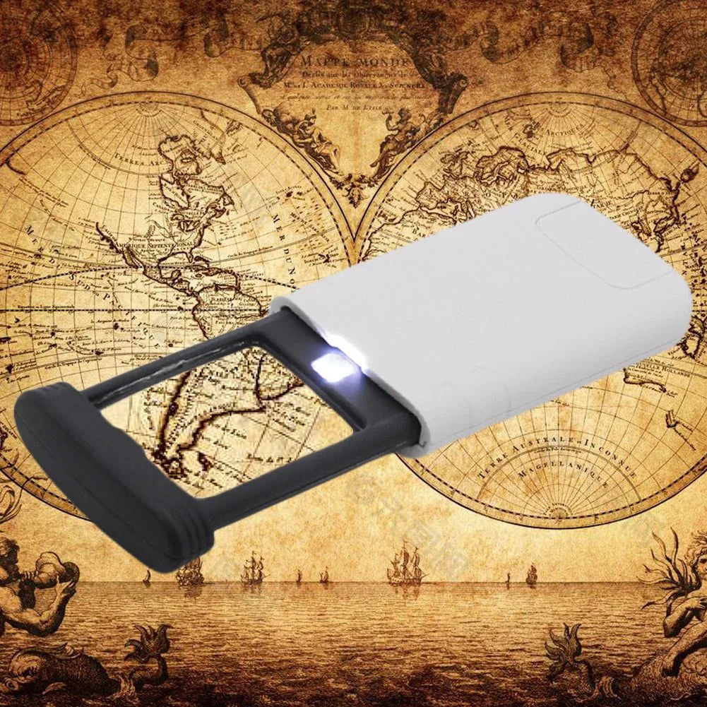 LENSFLIP – Foldable 4X LED Pocket Magnifying Glass for Reading and Crafts