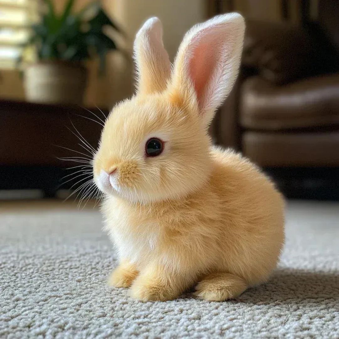 Plush Bunny Toy with Soft Fur and Details