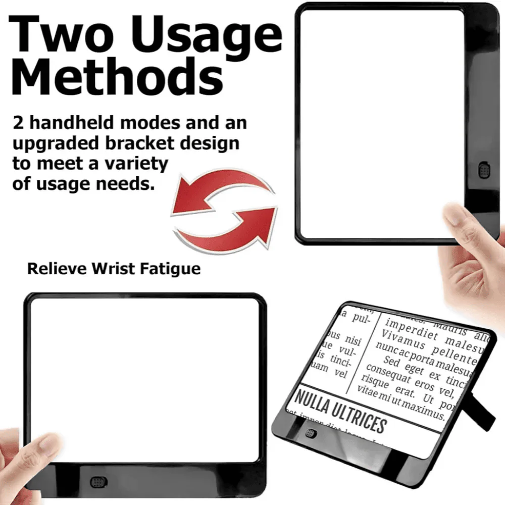LITPAGE – 3X LED Full-Page Reading Magnifier Sheet