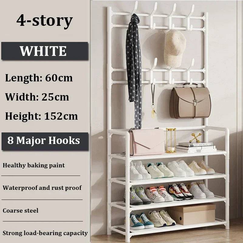 Multi-Layer Shoe and Hat Rack