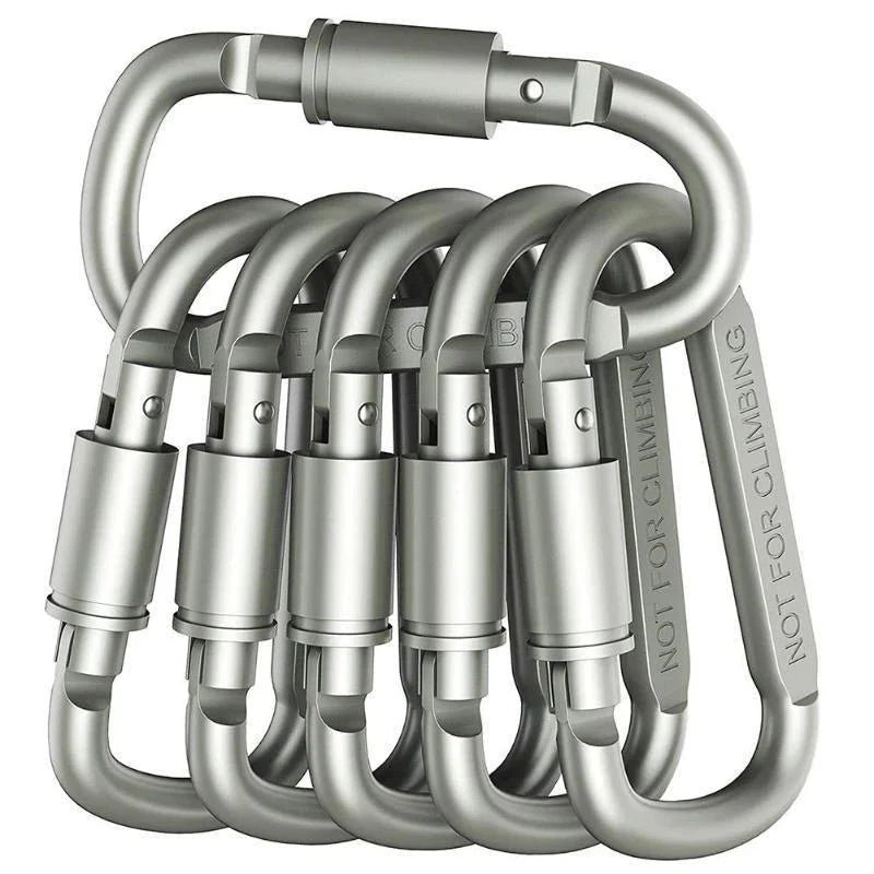 LOCKCLIP – Durable Aluminum Carabiner Set for Outdoor and Everyday Use