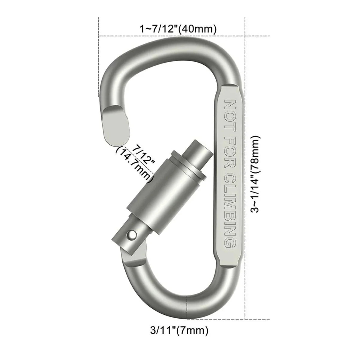 LOCKCLIP – Durable Aluminum Carabiner Set for Outdoor and Everyday Use