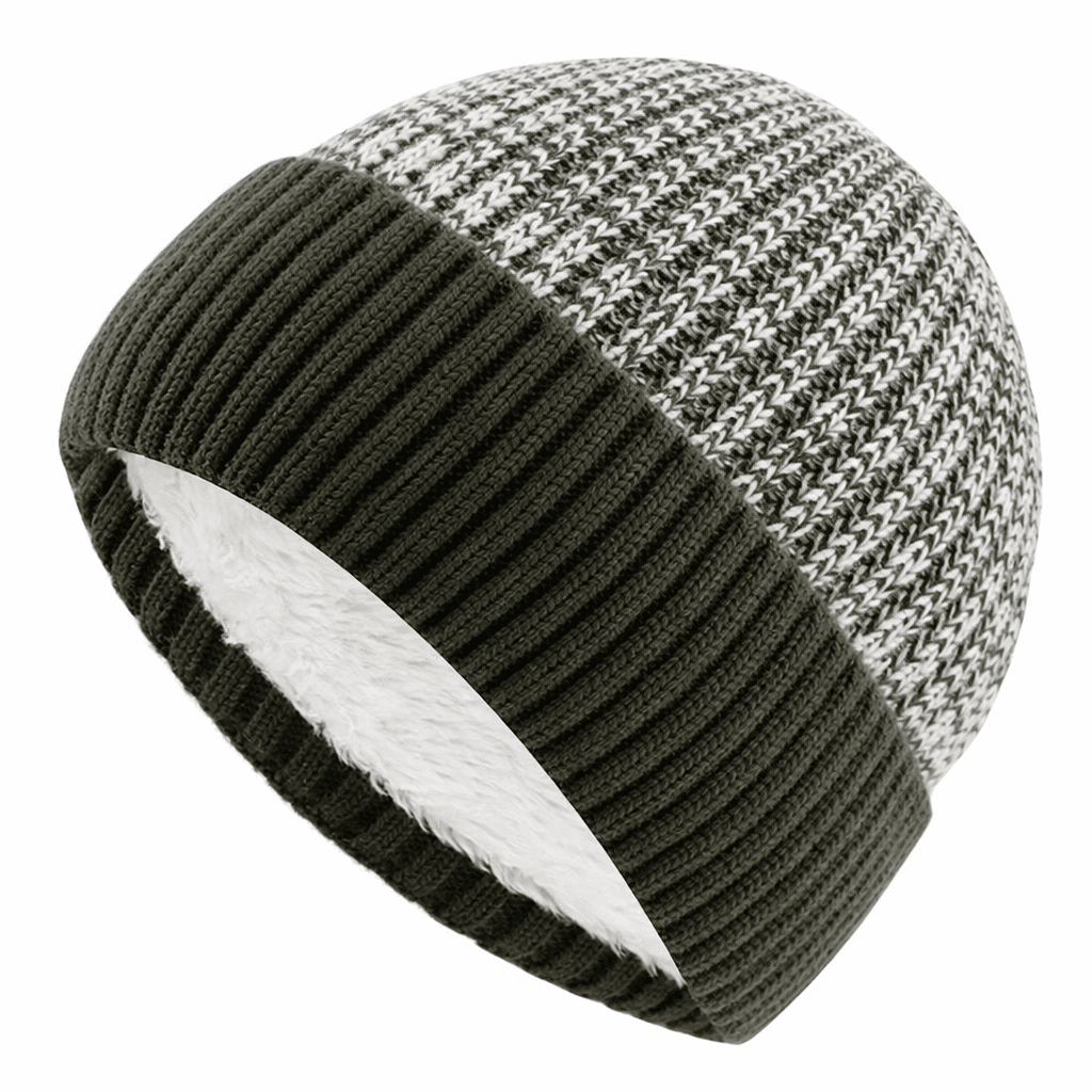 LOOMA – Two-Tone Fleece Lined Beanie for Everyday Warmth