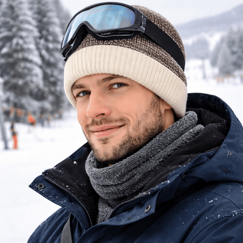 LOOMA – Two-Tone Fleece Lined Beanie for Everyday Warmth