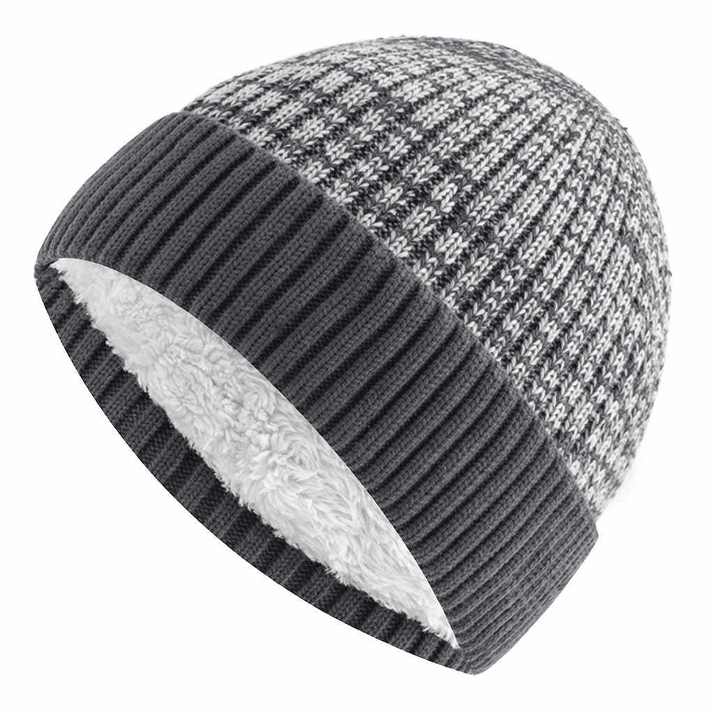 LOOMA – Two-Tone Fleece Lined Beanie for Everyday Warmth