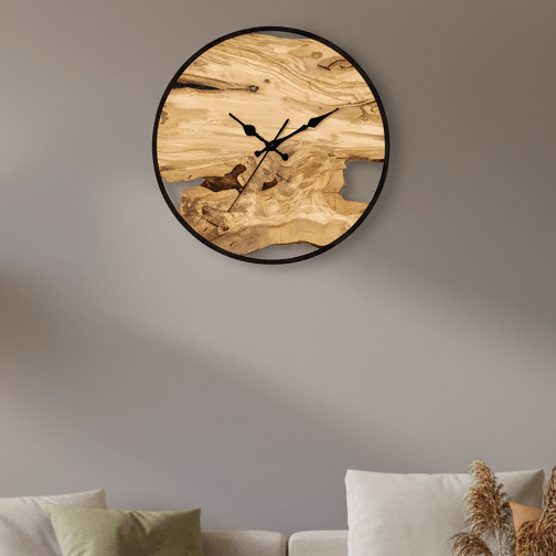LUCENTRA – Elegant Clear Acrylic Wall Clock for Modern Minimalist Homes