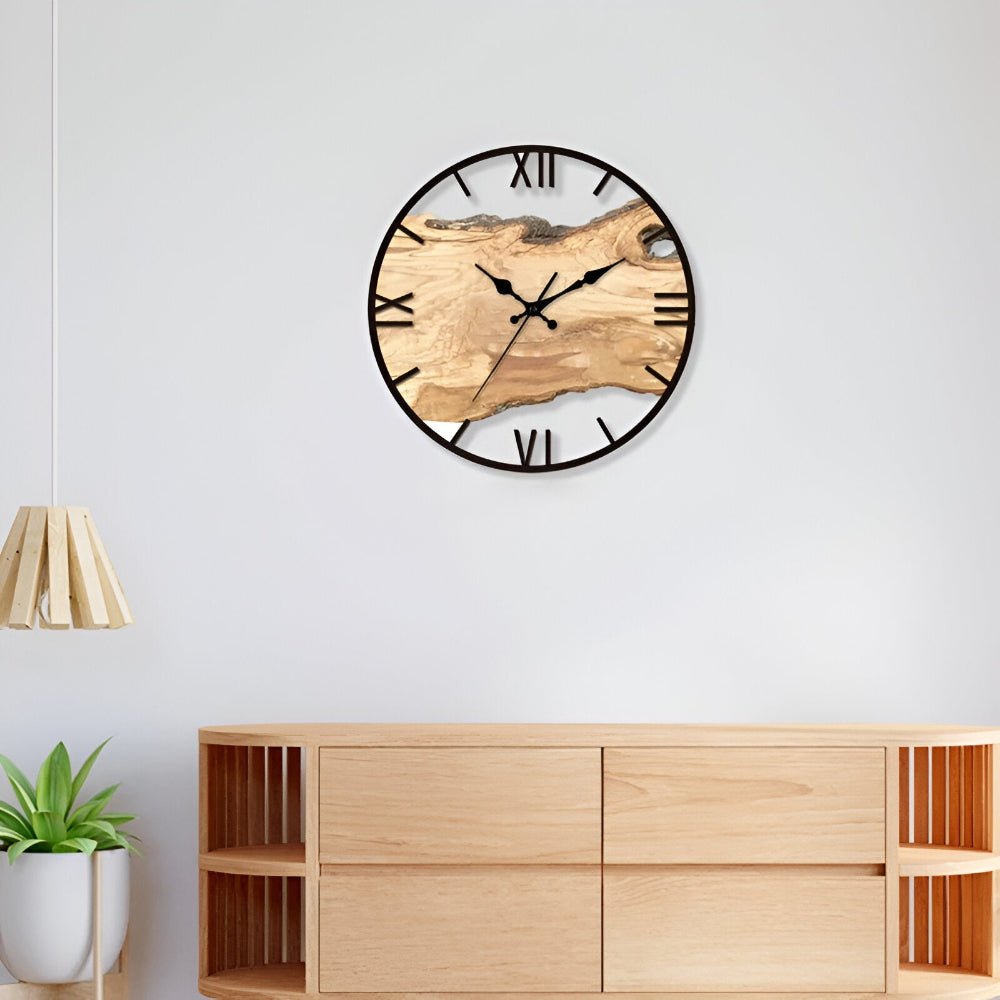 LUCENTRA – Elegant Clear Acrylic Wall Clock for Modern Minimalist Homes