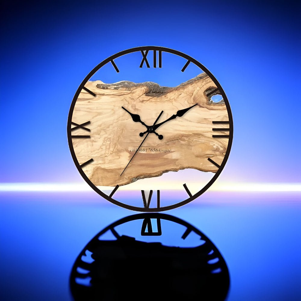LUCENTRA – Elegant Clear Acrylic Wall Clock for Modern Minimalist Homes