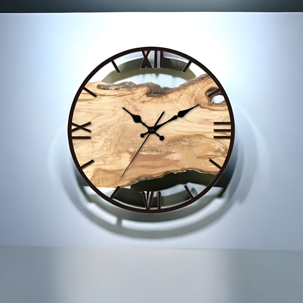LUCENTRA – Elegant Clear Acrylic Wall Clock for Modern Minimalist Homes